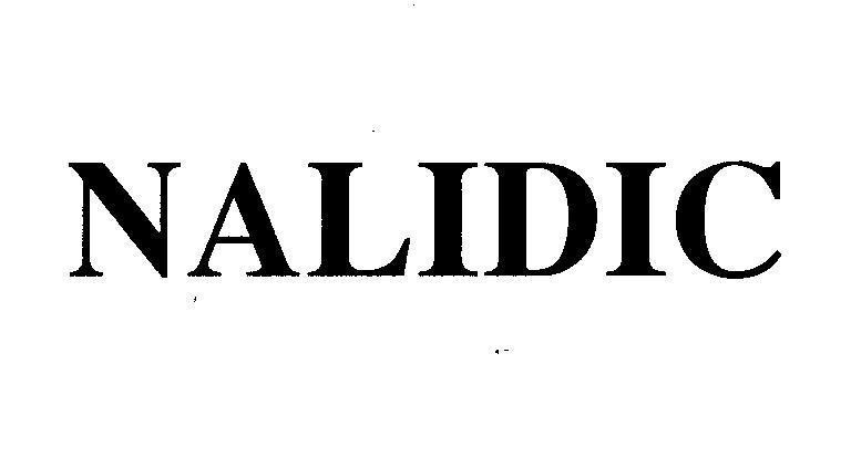 Mẫu nhãn hiệu NALIDIC