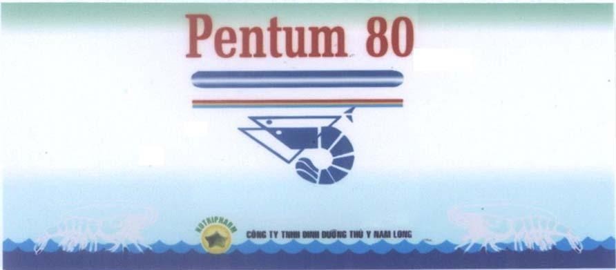 Mẫu nhãn hiệu PENTUM 80 NUTRIPHARM NAM LONG