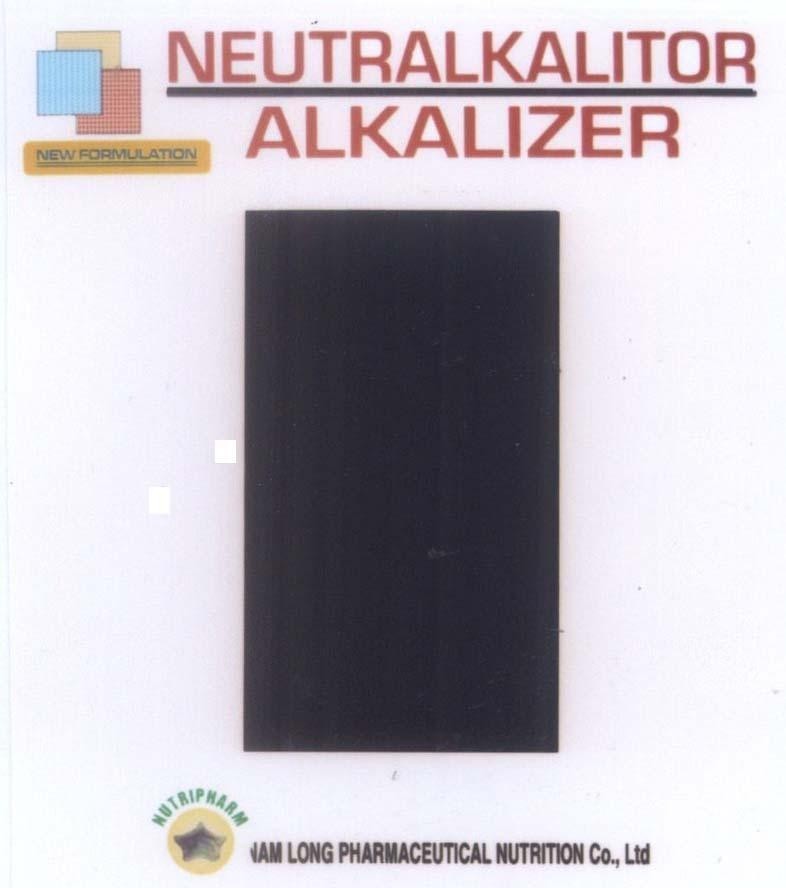 Mẫu nhãn hiệu NEUTRALKALITOR ALKALIZER NUTRIPHARM NAM LONG