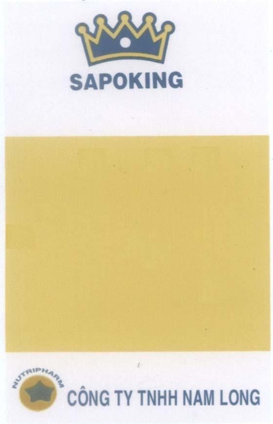 Mẫu nhãn hiệu SAPOKING NUTRIPHARM CÔNG TY TNHH NAM LONG