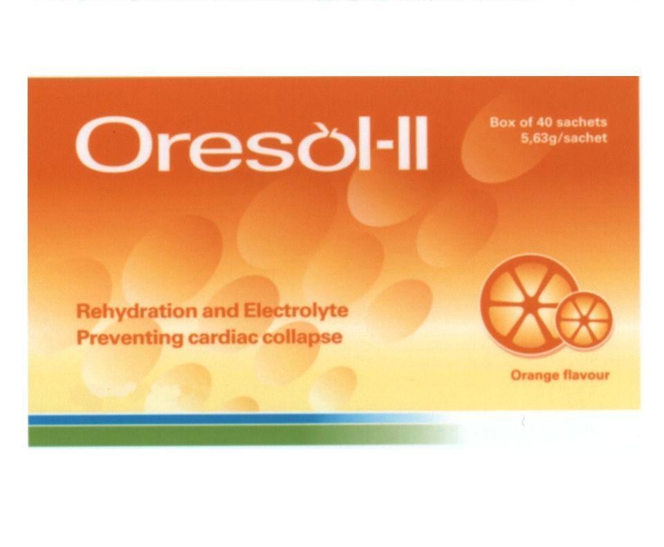 Mẫu nhãn hiệu ORESOL-ll ORANGE FLAVOUR