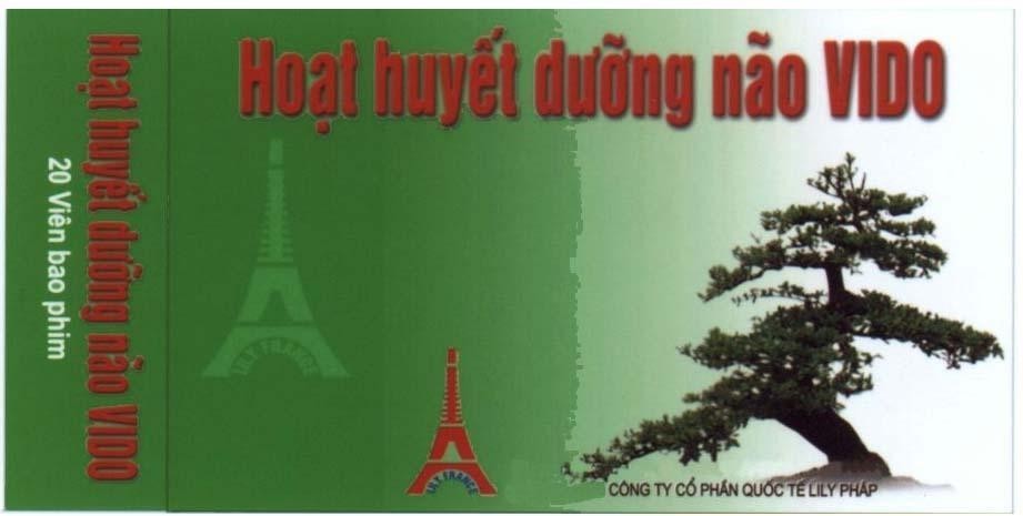 Mẫu nhãn hiệu HOAT HUYET DUONG NAO VIDO LILY FRANCE LILY PHAP