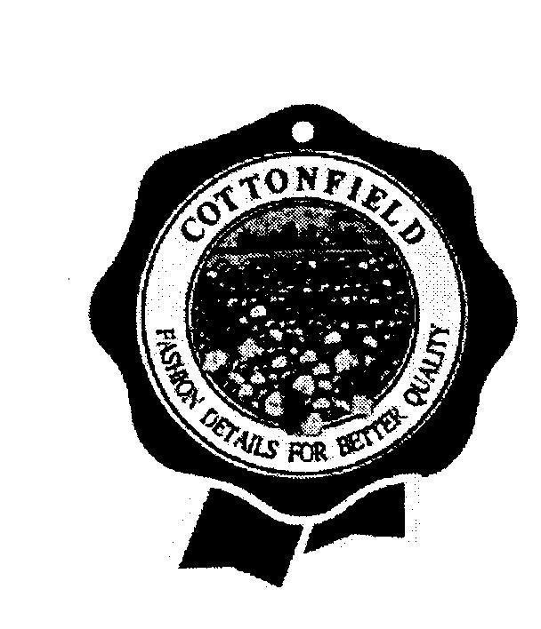 Mẫu nhãn hiệu COTTONFIELD FASHION DETAILS FOR BETTER QUALITY