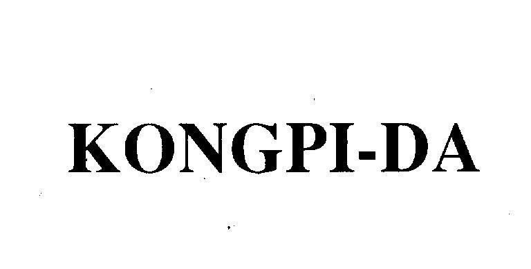 Mẫu nhãn hiệu KONGPI-DA