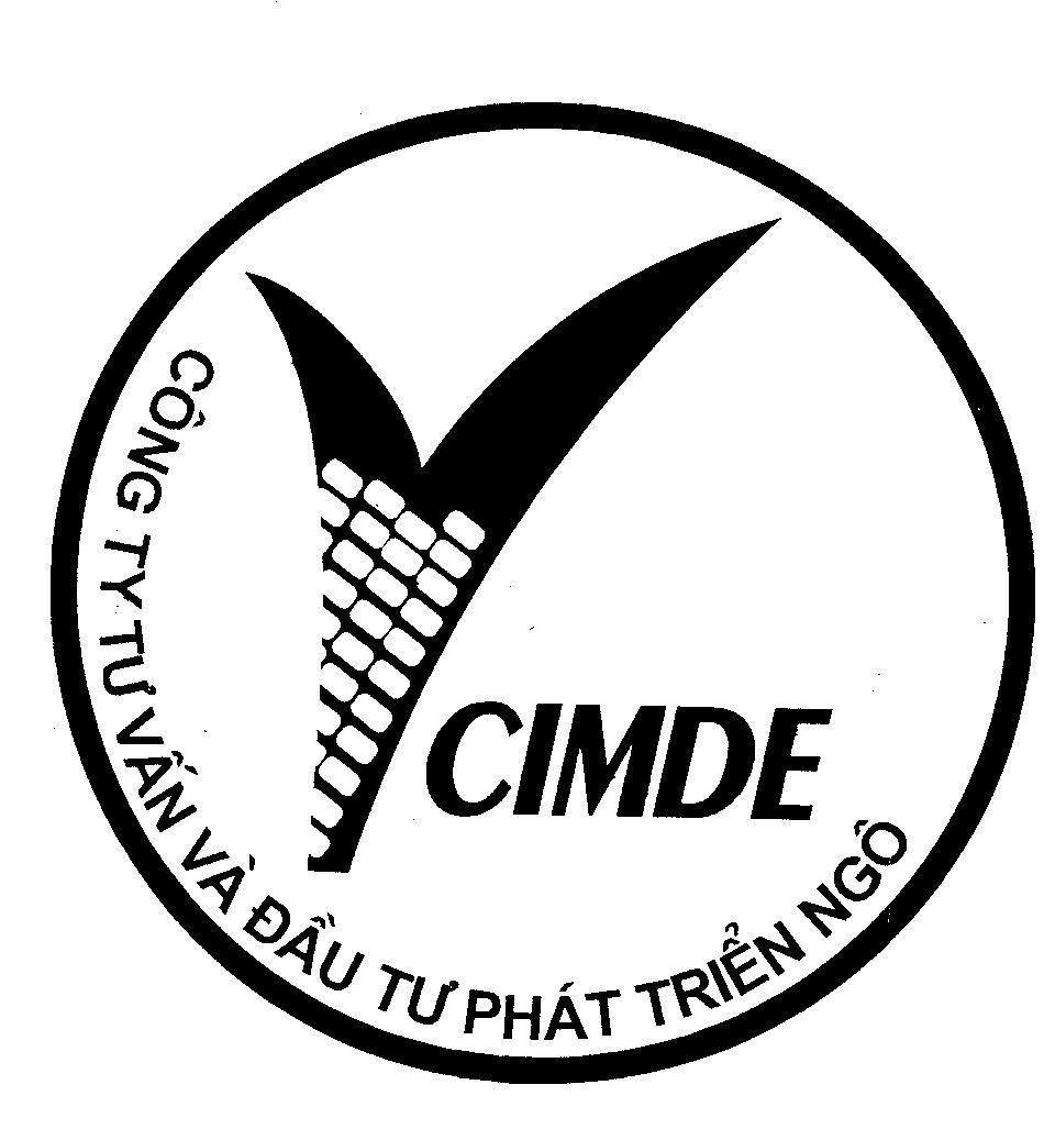 Mẫu nhãn hiệu V CIMDE Công ty tư vấn và đầu tư phát triển Ngô