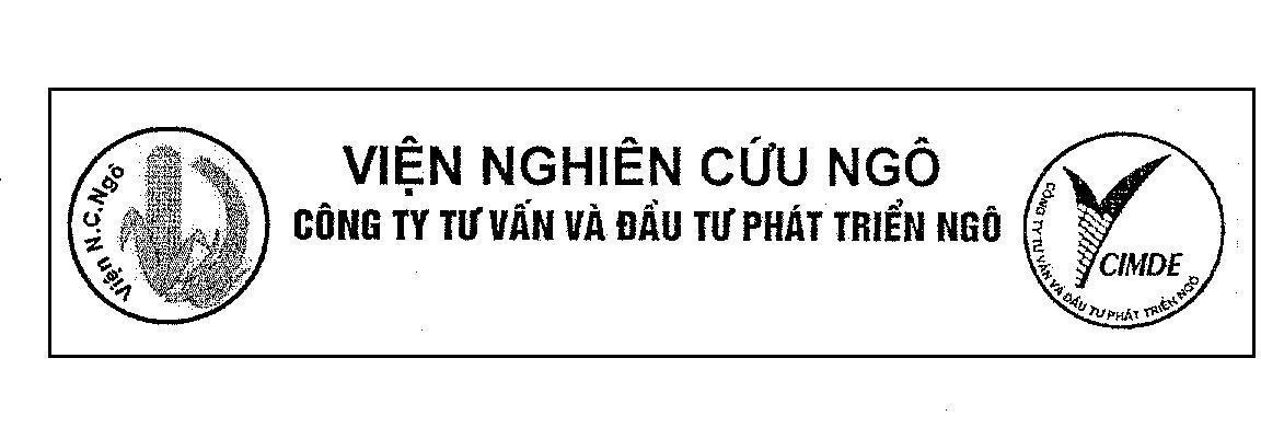 Mẫu nhãn hiệu V CIMDE Viện Nghiên cứu Ngô Công ty tư vấn và đầu tư phát triển Ngô Viện N.C.NGÔ