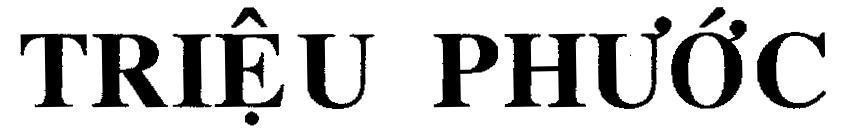 Mẫu nhãn hiệu Triệu Phước