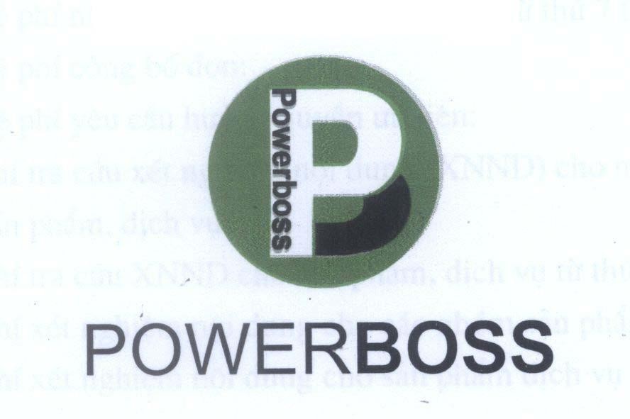 Mẫu nhãn hiệu P B POWERBOSS