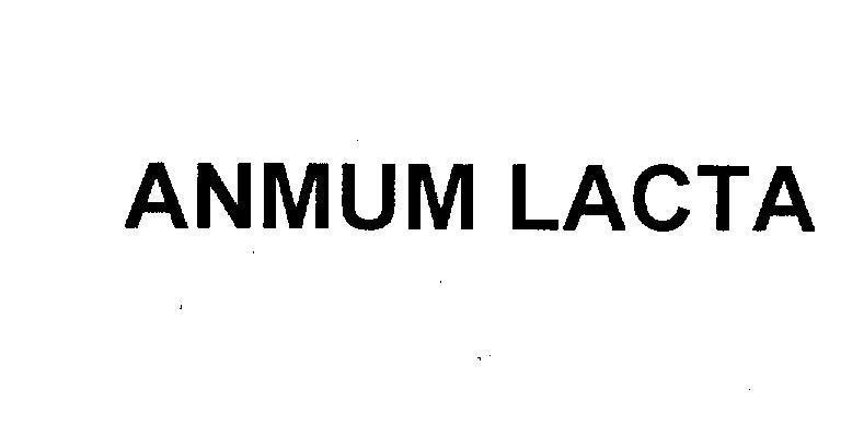 Mẫu nhãn hiệu ANMUM LACTA
