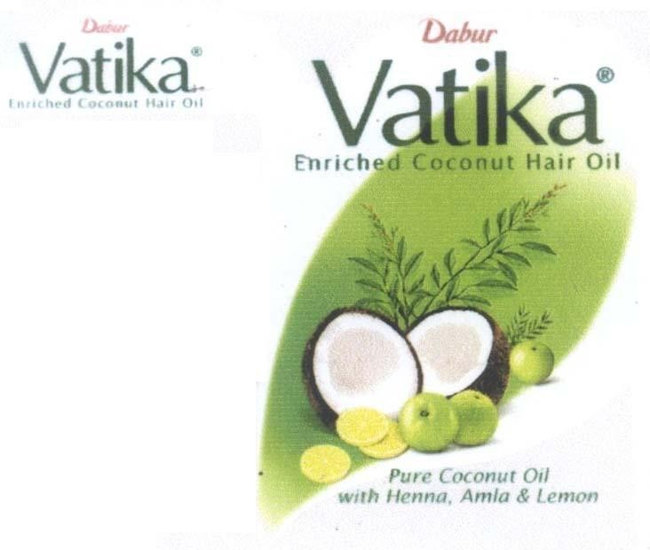 Mẫu nhãn hiệu DABUR VATIKA