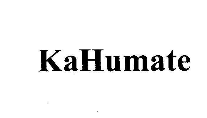 Mẫu nhãn hiệu KAHUMATE
