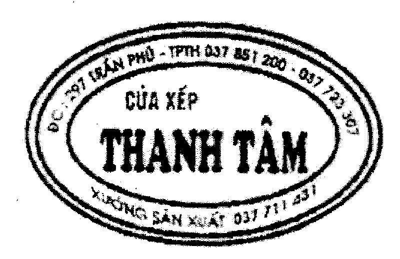 Mẫu nhãn hiệu Cửa Xếp THANH TÂM
