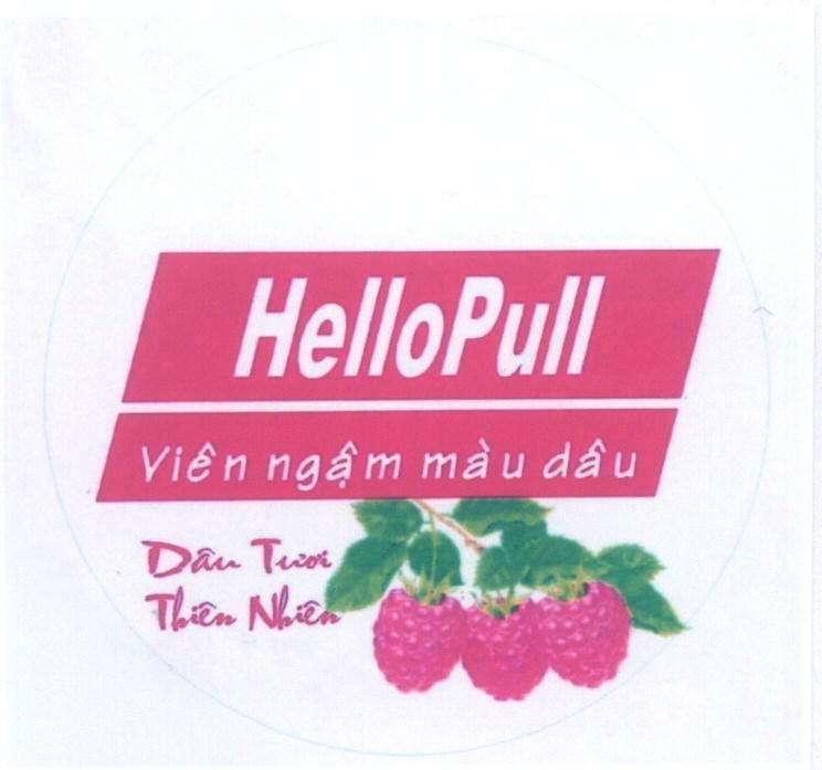 Mẫu nhãn hiệu HelloPull Viên ngậm màu dâu Dâu Tươi Thiên Nhiên