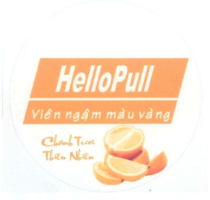 Mẫu nhãn hiệu HelloPull Viên ngậm màu vàng Chanh Tươi Thiên Nhiên