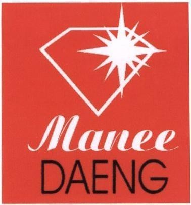 Mẫu nhãn hiệu MANEE DAENG