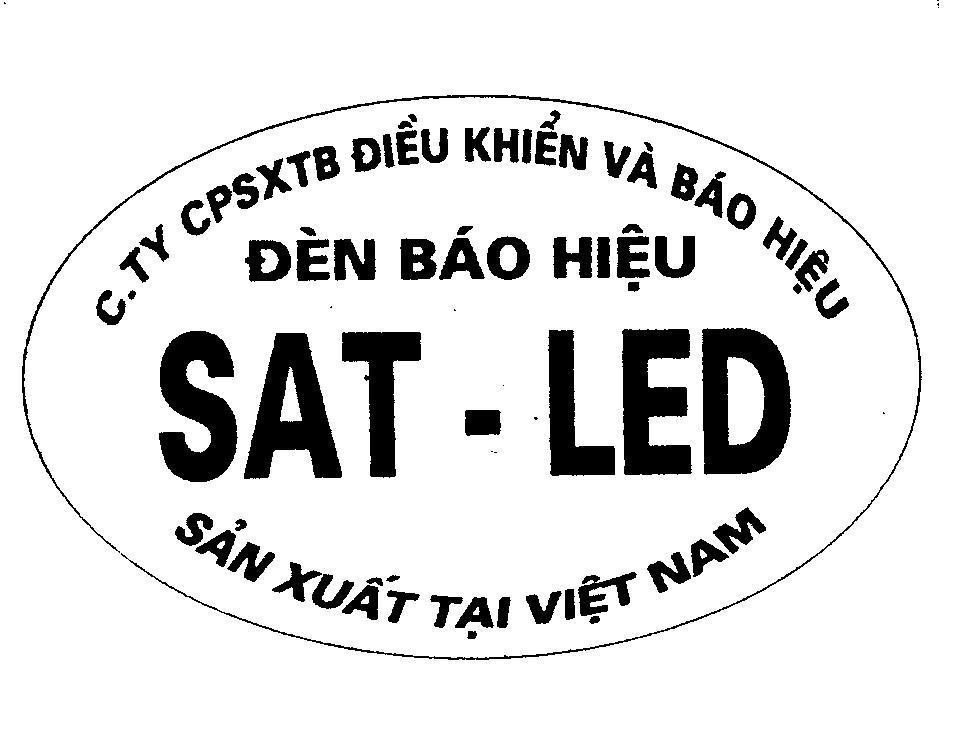 Mẫu nhãn hiệu SAT - LED CTY CPSXTB DIEU KHIEN VA BAO HIEU DEN BAO HIEU