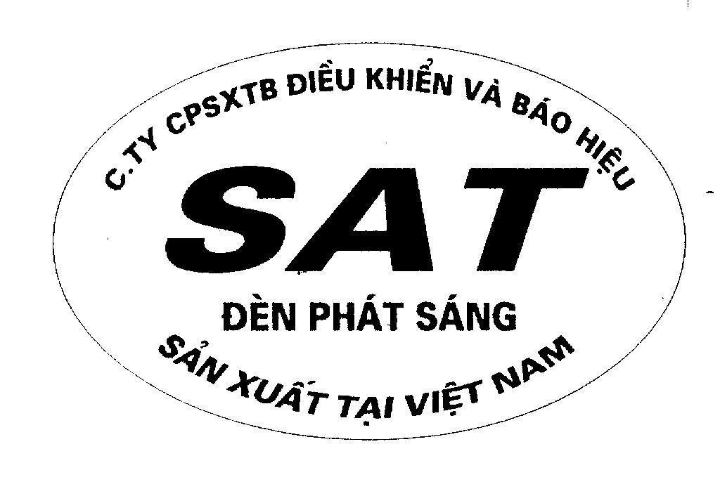 Mẫu nhãn hiệu SAT CTY CPSXTB DIEU KHIEN VA BAO HIEU DEN PHAT SANG