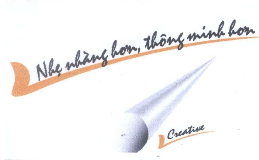Mẫu nhãn hiệu V CREATIVE Nhẹ nhàng hơn thông minh hơn
