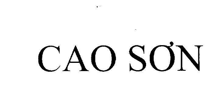 Mẫu nhãn hiệu CAO SƠN