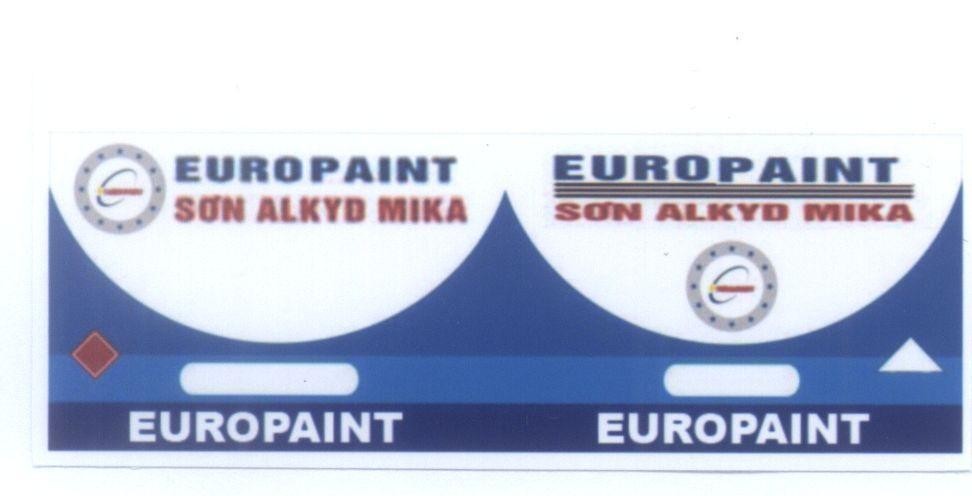 Mẫu nhãn hiệu EUROPAINT SƠN ALKYD MIKA