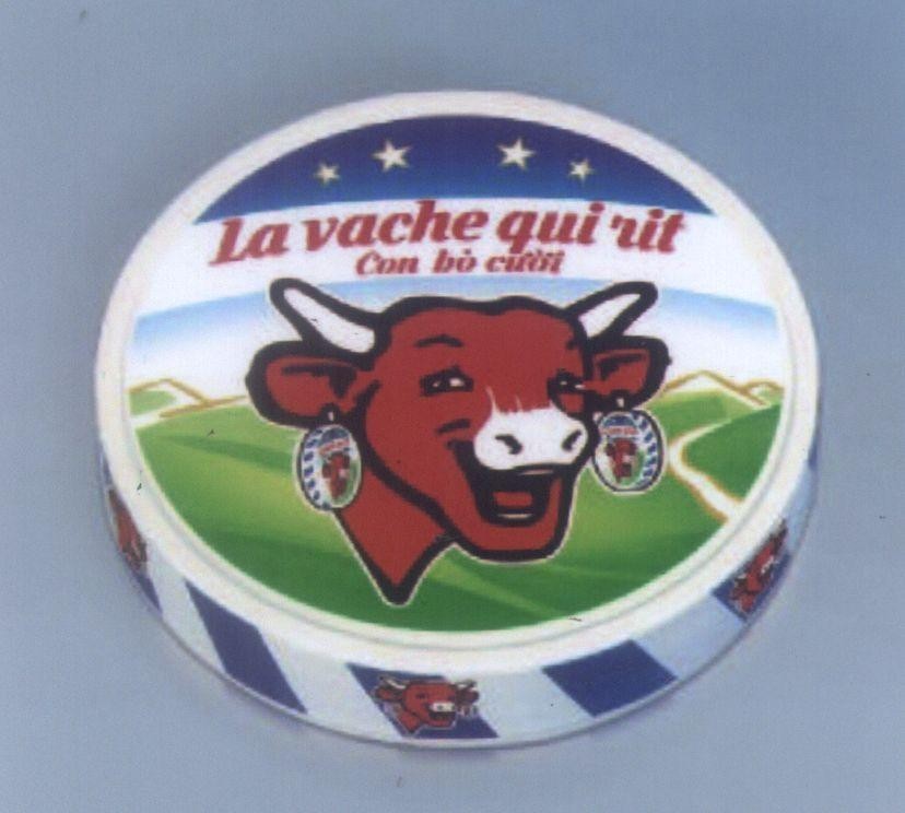 Mẫu nhãn hiệu LA VACHE QUI RIT Con bò cười