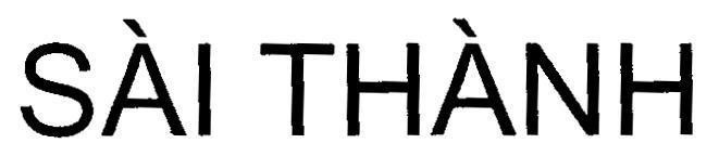 Mẫu nhãn hiệu Sài Thành