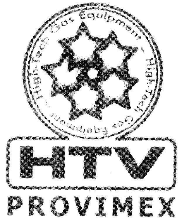 Mẫu nhãn hiệu HTV PROVIMEX HIGH-TECH GAS EQUIPMENT