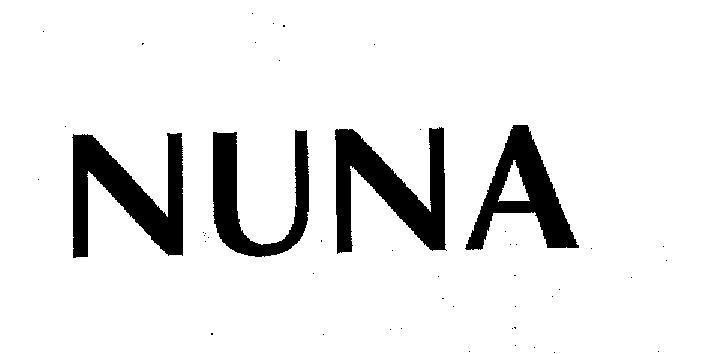 Mẫu nhãn hiệu NUNA
