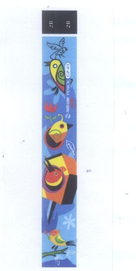 Mẫu nhãn hiệu TL THIEN LONG PENCIL GP 03 2B