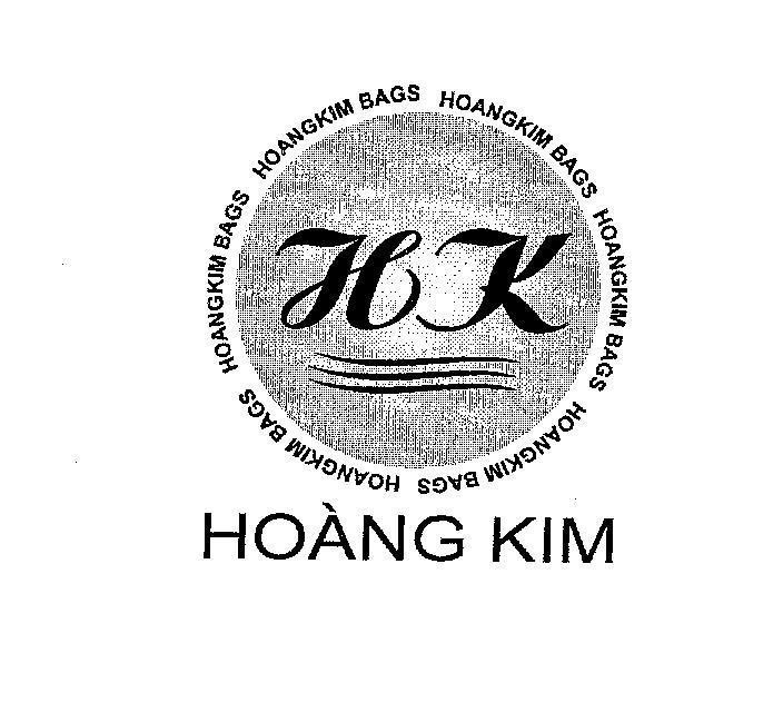 Mẫu nhãn hiệu HK HOàNG KIM HOANGKIM BAGS