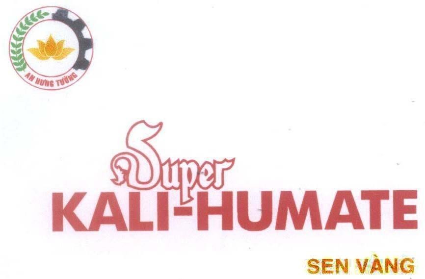 Mẫu nhãn hiệu An Hưng Tường Super KALI-HUMATE Sen Vàng
