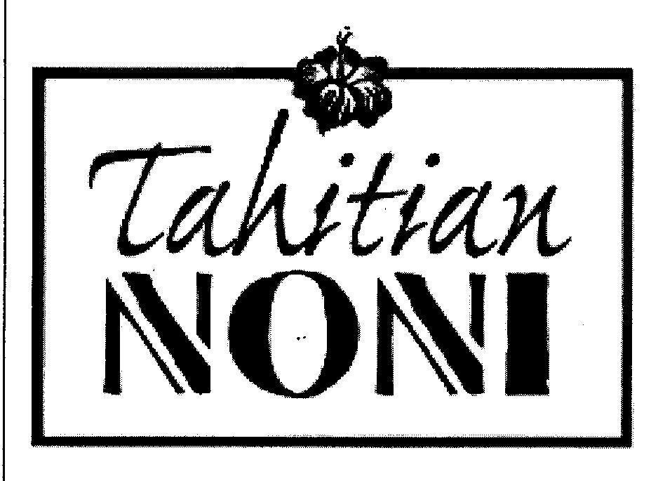 Mẫu nhãn hiệu TAHITIAN NONI