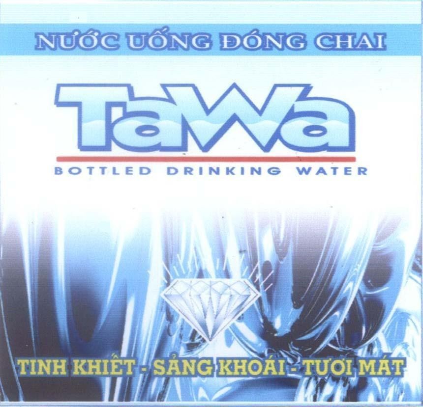 Mẫu nhãn hiệu TAWA Tinh Khiết Sảng Khoái Tươi Mát