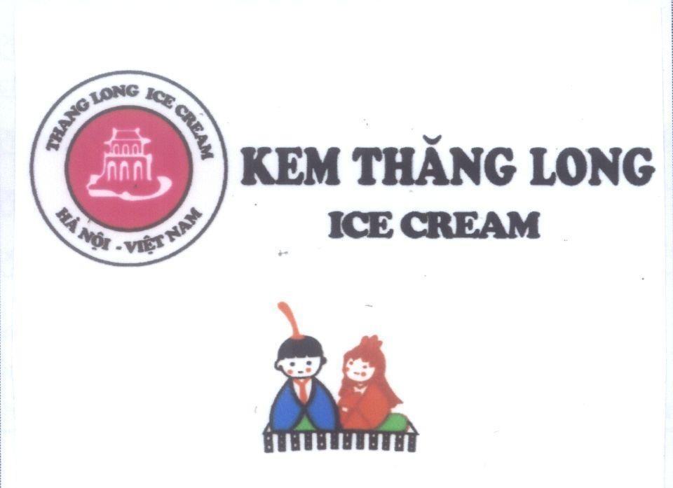 Mẫu nhãn hiệu THANG LONG ICE CREAM Hà Nội - Việt Nam Kem Thăng Long