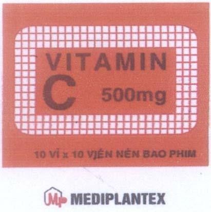 Mẫu nhãn hiệu VITAMIN C MP MEDIPLANTEX
