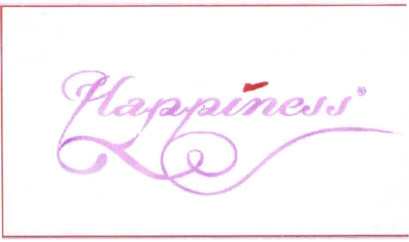 Mẫu nhãn hiệu HAPPINESS