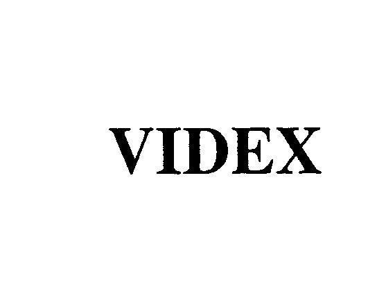Mẫu nhãn hiệu VIDEX