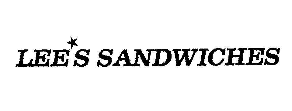 Mẫu nhãn hiệu LEES SANDWICHES