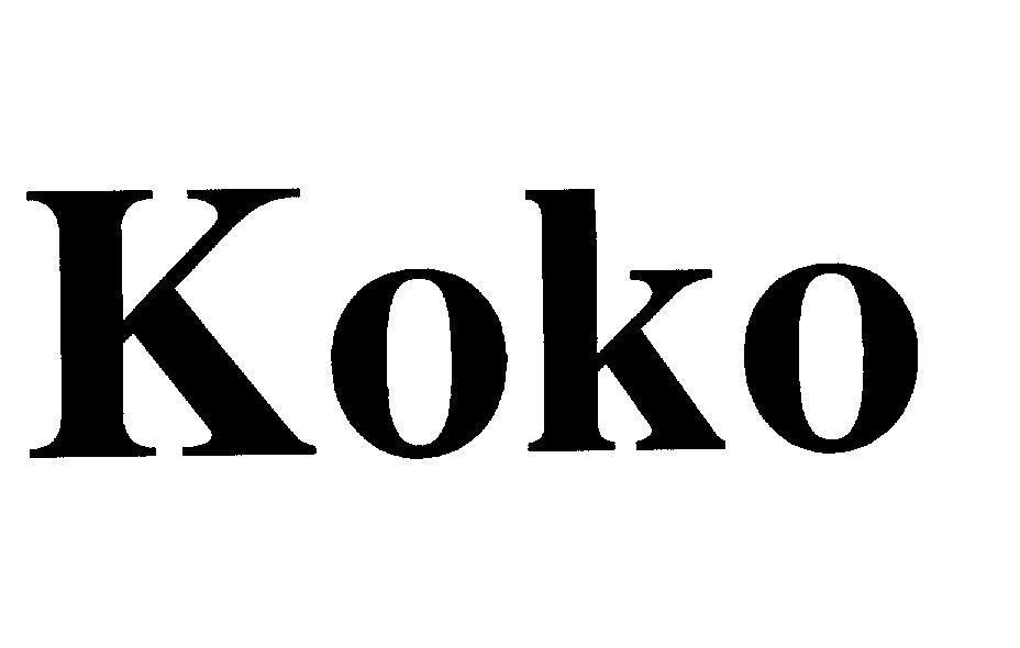 Mẫu nhãn hiệu KOKO