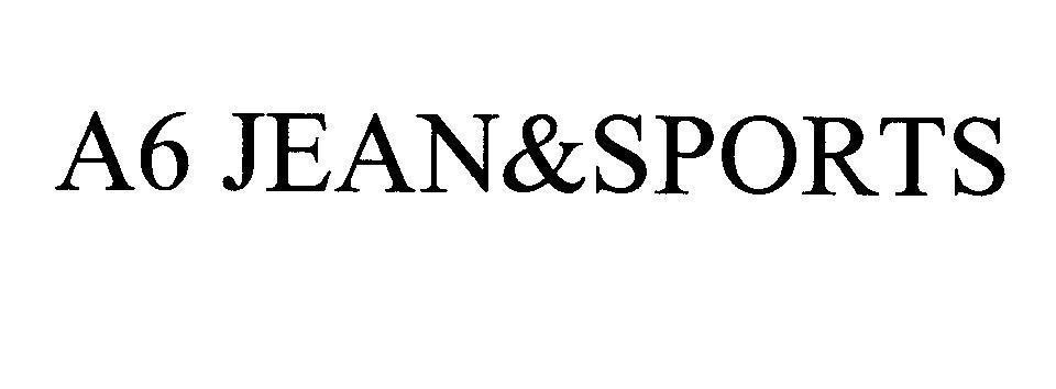 Mẫu nhãn hiệu A6 JEAN&SPORTS