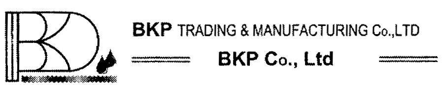 Mẫu nhãn hiệu BKP TRADING & MANUFACTURING CO.,LTD