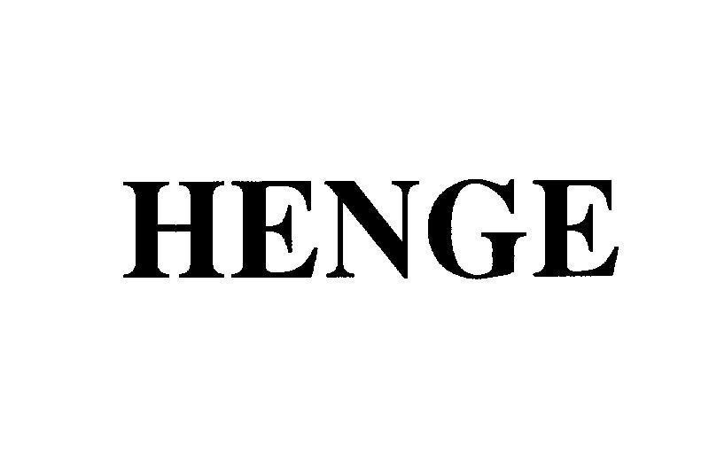 Mẫu nhãn hiệu HENGE