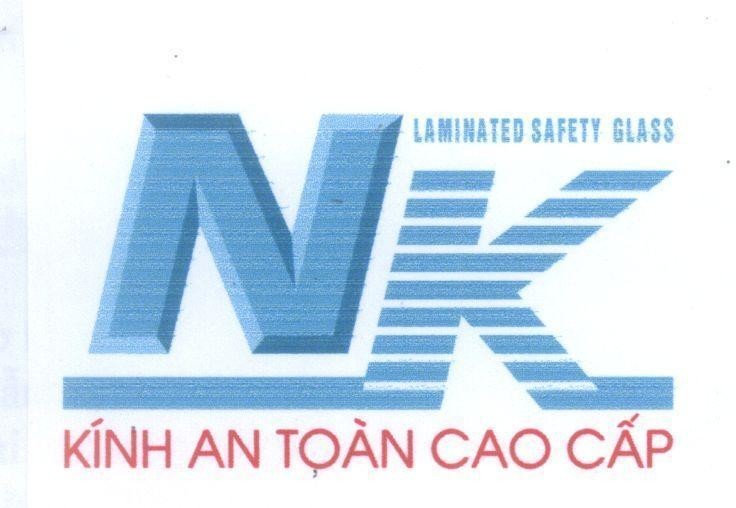 Mẫu nhãn hiệu NK LAMINATED SAFETY GLASS