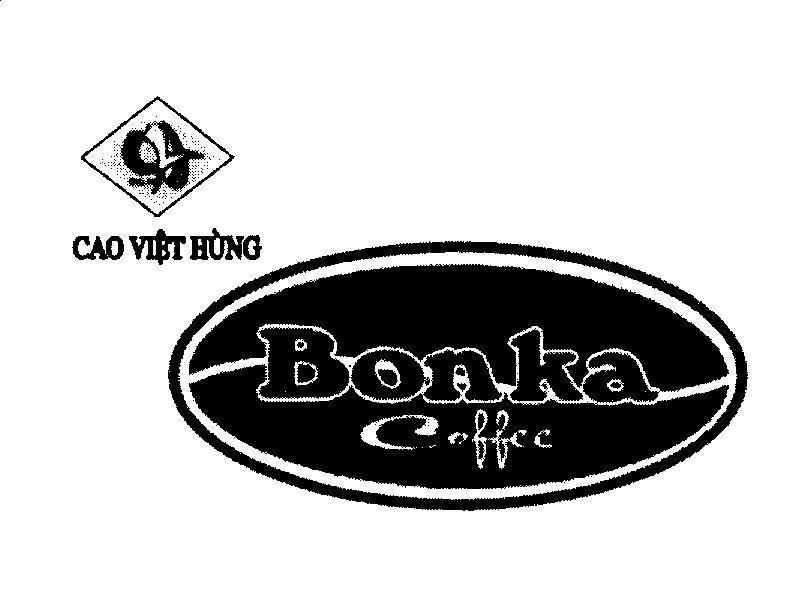 Mẫu nhãn hiệu BONKA COFFEE CVH Cao Việt Hùng