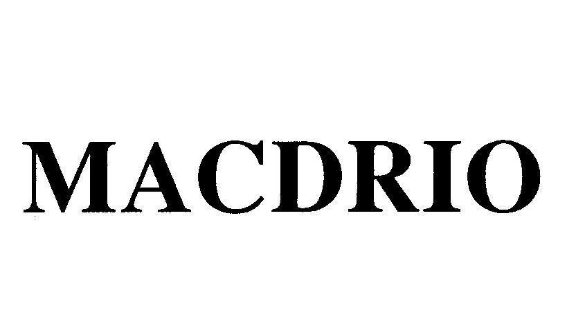 Mẫu nhãn hiệu MACDRIO