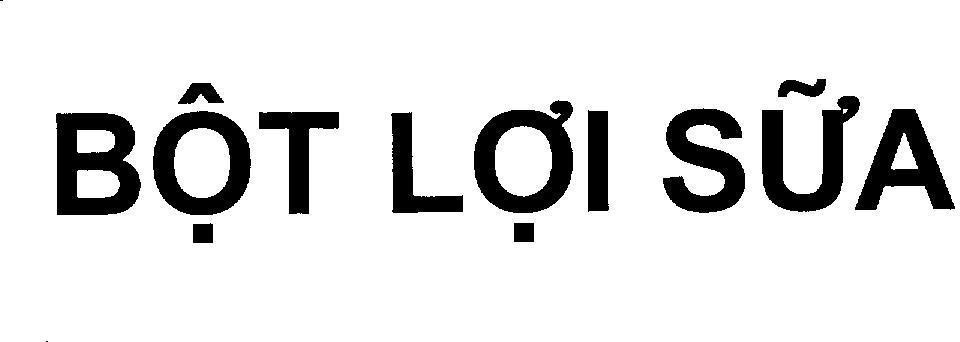 Mẫu nhãn hiệu Bột Lợi Sữa