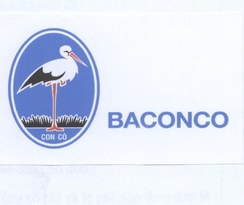 Mẫu nhãn hiệu BACONCO Con Cò