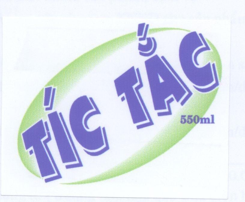Mẫu nhãn hiệu Tíc Tắc 550ml