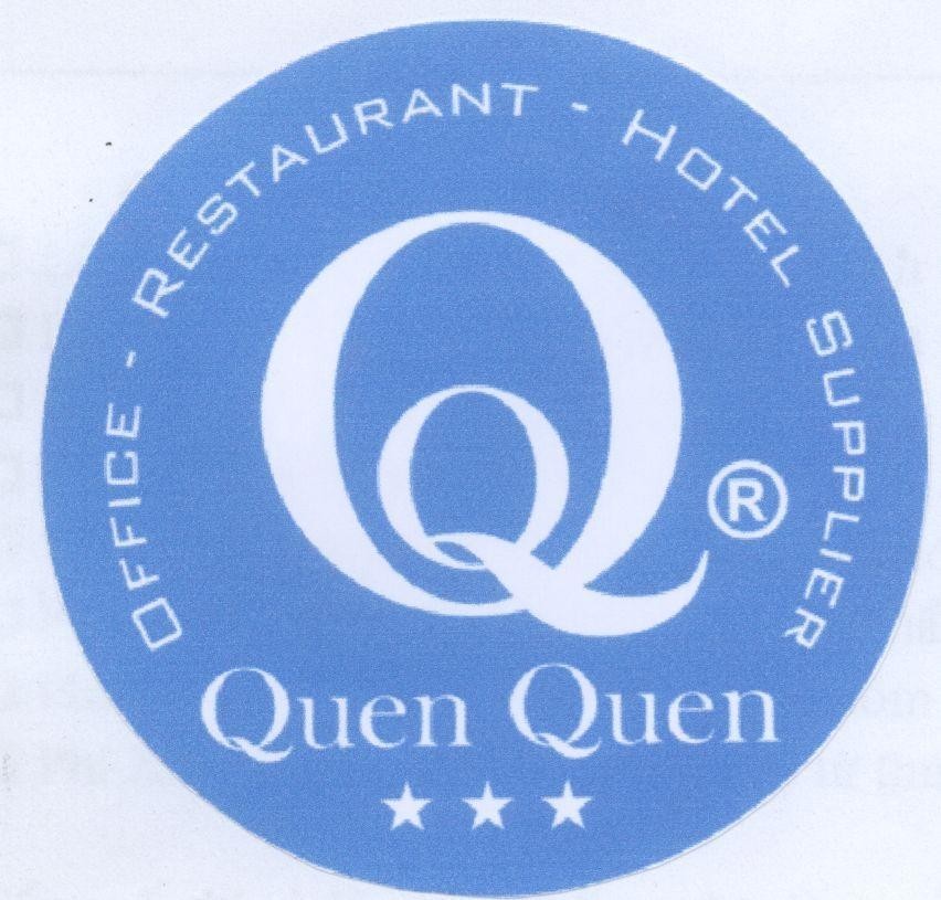 Mẫu nhãn hiệu Q QUEN QUEN OFFICE - RESTAURANT - HOTEL SUPPLIER