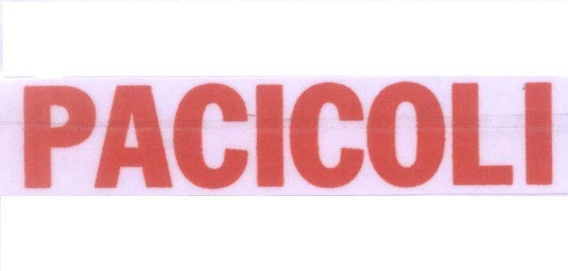 Mẫu nhãn hiệu PACICOLI